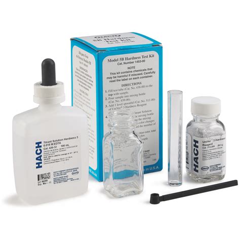 test kit hardness|hach 145300 total hardness test kit model 5 b.